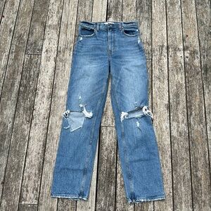 Abercrombie & Fitch Blue Straight Leg Jeans
